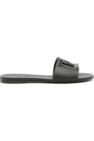 Dolce & Gabbana Logo-embossed cut-out slides