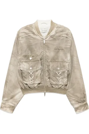 Feng Chen Wang Logo-embroidered bomber jacket