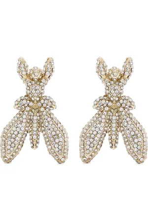 Patrizia Pepe Rhinestone-embellished Fly earrings