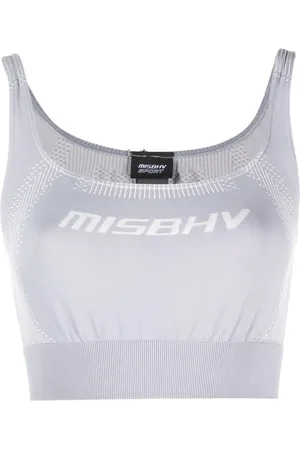 MISBHV Logo-print cropped top
