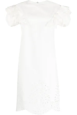 Sportmax Open-knit shift midi dress
