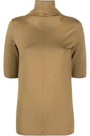 THOM KROM Roll-neck half-sleeved T-shirt