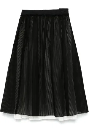 INDIVIDUAL SENTIMENTS Striped midi skirt