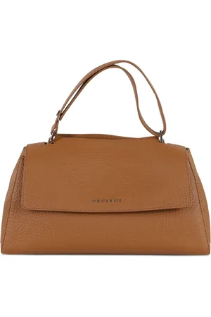 Orciani Textured leather shoulder bag