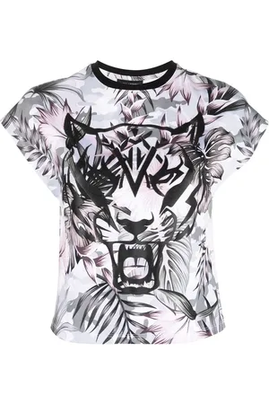 Philipp Plein Tiger-print detail T-shirt