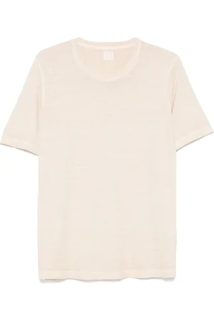 120% Lino Logo-embroidered T-shirt