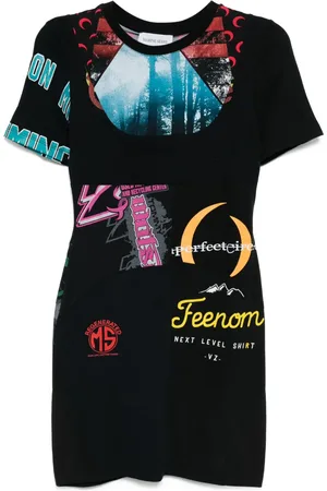 Marine Serre Graphic mini dress