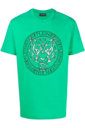 Philipp Plein Crew neck tiger-print T-shirt