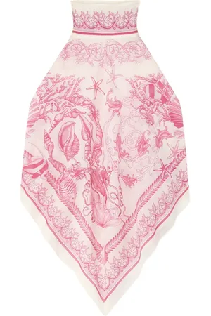 VERSACE Underwater Barocco cover-up foulard top