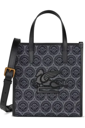 Etro Small Love Trotter denim tote bag