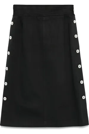 Saint Laurent 1970s denim midi skirt