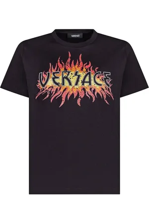 VERSACE Flame graphic t-shirt