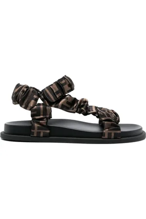 Fendi FF print flat sandals