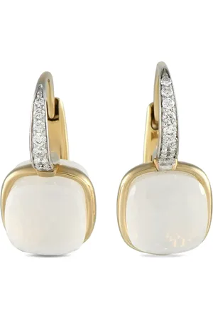 Pomellato 18K Nudo diamond and quartz earrings