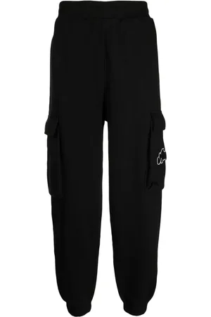 Izzue Logo-appliqué cargo straight-leg trousers