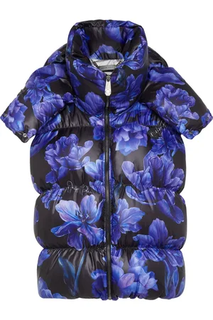 Philipp Plein Floral-print padded-design gilet