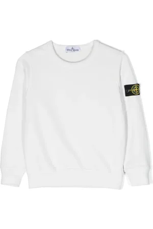 Stone Island Compass-patch cotton sweatshirt