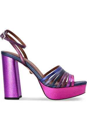 Kurt Geiger Pierra metallic-leather platform sandals