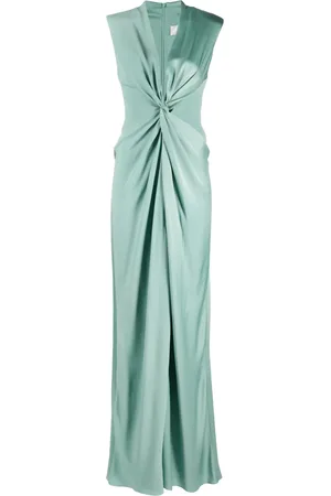 Max Mara Satin-finish maxi dress