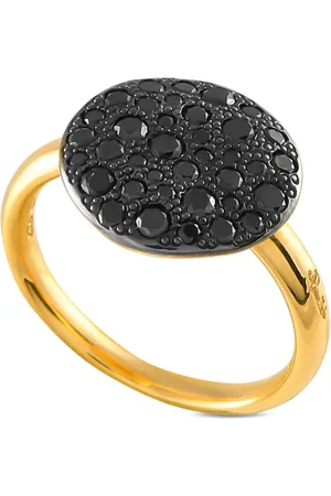 Pomellato 18K yellow Sabbia diamond ring