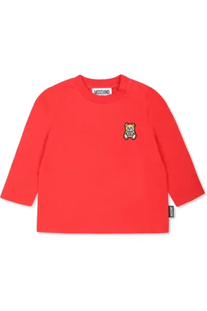 Moschino Logo-embroidered long-sleeve t-shirt