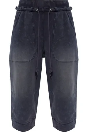 R13 Deconstructed cropped track pants