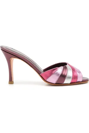 Sarah Chofakian Cocteau 75mm striped mules