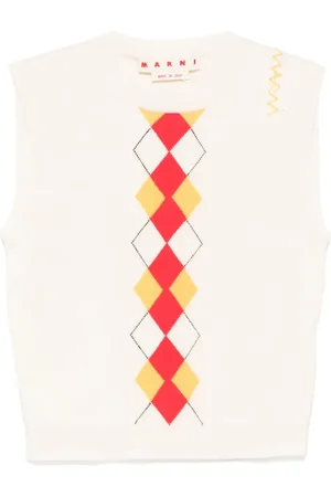 Marni Argyle-pattern vest