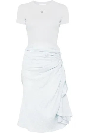 Givenchy Bi-material draped midi dress