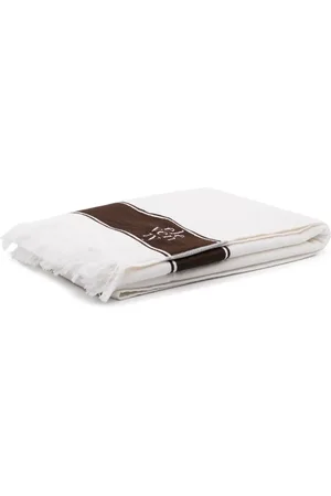 ELEVENTY Striped cotton beach towel