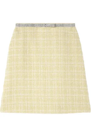 VERSACE Tweed mini skirt