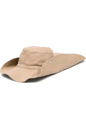The Attico Logo-embroidered sun hat