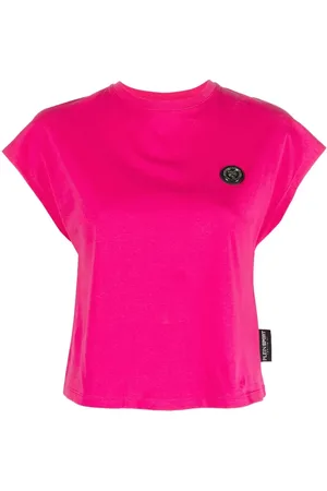 Philipp Plein Chest logo-patch detail T-shirt