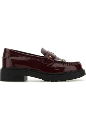 Fendi Filo leather loafers
