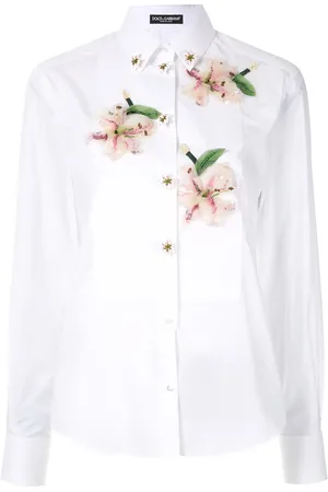 Dolce & Gabbana Flower appliqué shirt