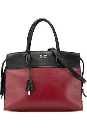Prada 2010-2024 Saffiano And City Calf Esplanade satchel