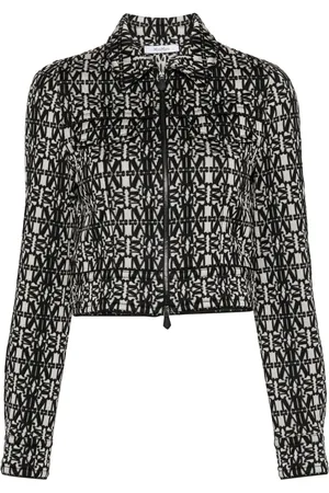 Max Mara Tony monogram-pattern cropped jacket