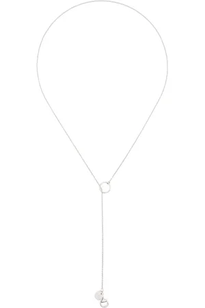 Gucci 18kt white gold Horsebit pendant necklace