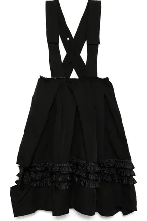 Comme des Garçons Taffeta frill pinafore