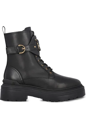 Pinko Mia leather combat boots