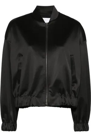 Harris Wharf London Zip-up satin bomber jacket