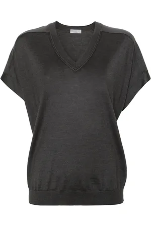 Brunello Cucinelli Crew-neck knitted T-shirt