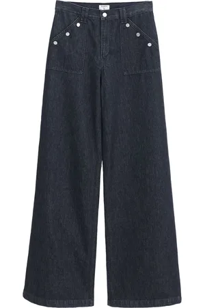 Filippa K Wide-leg buttoned jeans