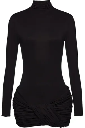 MAGDA BUTRYM Ruched-detail long-sleeve dress
