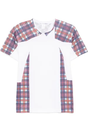 Comme des Garçons Tartan overprint T-shirt
