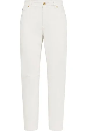 Brunello Cucinelli Mid-rise tapered-leg jeans