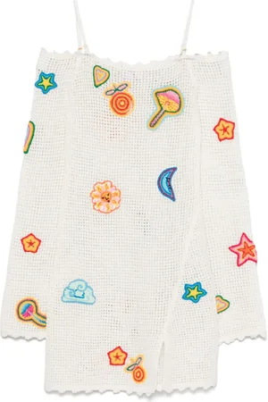 Casablanca Crochet-knit mini dress