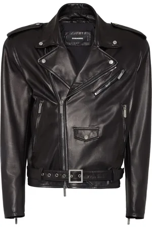 Dsquared2 Zippered leather jacket