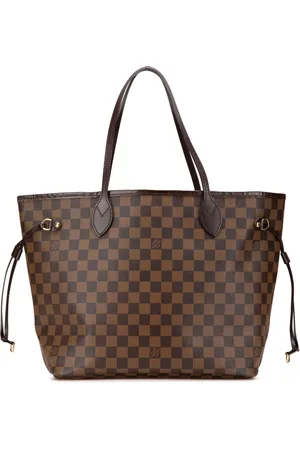LOUIS VUITTON 2005 Damier Ebene Neverfull MM tote bag