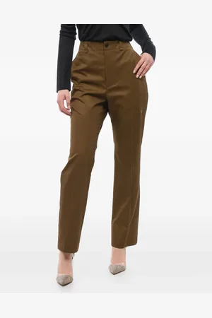 Saint Laurent Pleat-detail straight-leg trousers